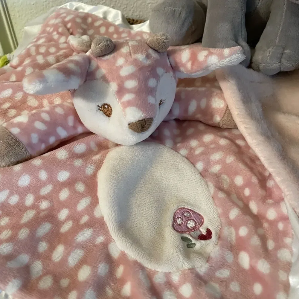 Douglas Baby Farrah Fawn Lovey Pottery Barn Kids Elephant Lovey Blush Pink Lot